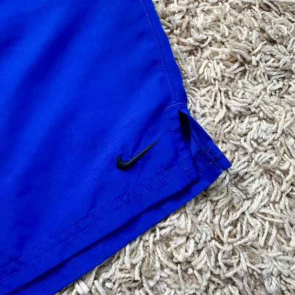 Nike Blue Swim Trunk Swoosh Logo Men’s Size M - Picture 2 of 6